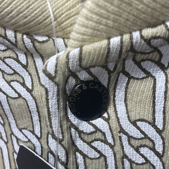 Rare! NWT! Crooks & Castles Figaro Chain AOP Lightweight Jacket size Medium - Picture 4 of 9